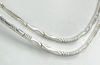 Sterling Silver Necklace Pendant Cables