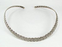 Sterling Silver braided collar