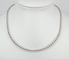 Sterling Silver Necklace Pendant Cables