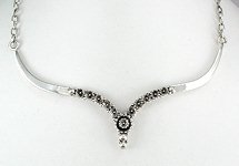 Sterling Silver Necklace Pendant Cables