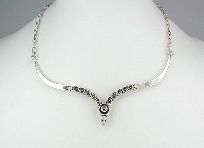 Sterling Silver Omega Dome Necklace