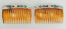 Sterling Silver Navajo Hair Combs
