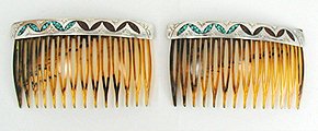 Sterling Silver Navajo Hair Combs