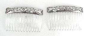 Sterling Silver Navajo Hair Combs