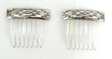 Sterling Silver Navajo Hair Combs