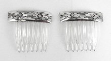 Sterling Silver Navajo Hair Combs