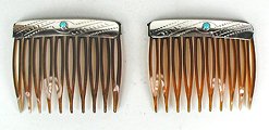 Sterling Silver Navajo Hair Combs