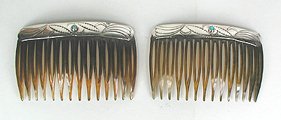 Sterling Silver Navajo Hair Combs