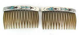 Sterling Silver Navajo Hair Combs