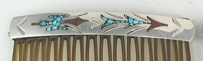 Navajo Sterling Silver Hair Combs
