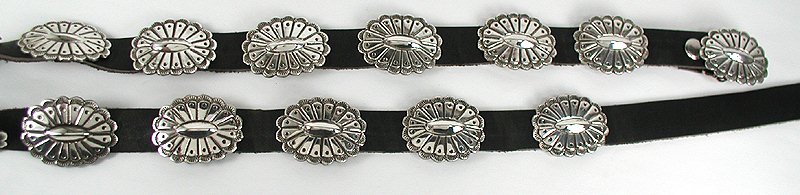 Navajo Sterling Silver concha concho belt