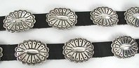 Navajo Sterling Silver concha belt