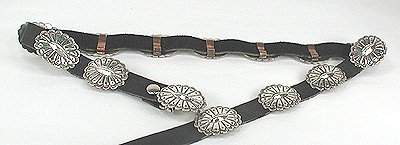 Navajo Sterling Silver concha concho belt