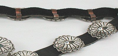 Navajo Sterling Silver concha concho belt