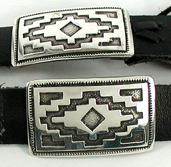 Navajo Sterling Silver overlay concha belt