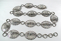 Navajo Sterling Silver concha belt