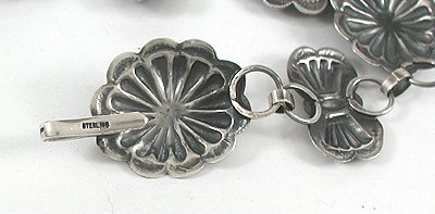 Navajo Sterling Silver concha belt