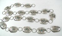 Navajo Sterling Silver concha belt