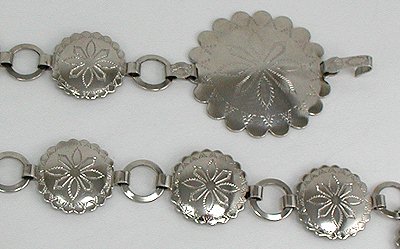 Navajo Sterling Silver concha belt