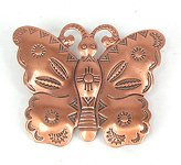 Copper butterfly pin