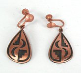 Copper butterfly pin