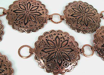 copper earrings