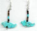 Navajo Fox fetish earrings