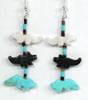 Navajo Wolf  Earrings