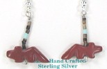Navajo Wolf fetish earrings