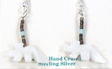 Navajo Wolf fetish earrings