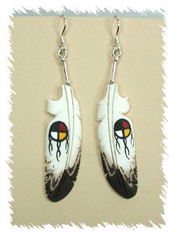 Hand carved bone waterbird peyote bird pendant