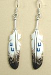 bone feather earrings