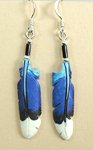 bone feather earrings