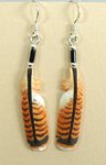bone feather earrings