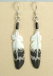 bone feather earrings