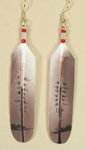 bone feather earrings