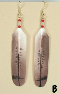 feather earrings
