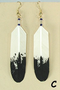 feather earrings