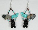 Navajo animal fetish earrings