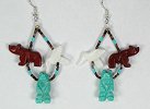 Navajo animal fetish earrings