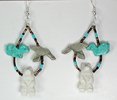 Navajo animal fetish earrings