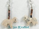 Navajo Bird fetish earrings