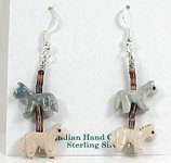 Navajo Bird fetish earrings