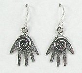 Sterling Silver navajo mystic hand earrings