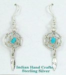 Navajo sterling silver wire style earrings