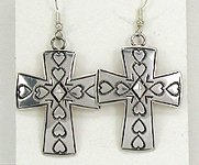 Sterling Silver cross earrings