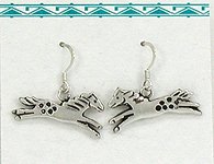 Sterling Silver Appaloosa horse earrings