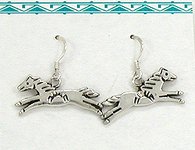 Sterling Silver Appaloosa horse earrings