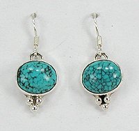 Zuni Catherdral Coral and Sterling Silver Earrings