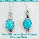 Native American Navajo turquoise earrings